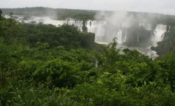 View of Iguassu Falls from the Brazilian side