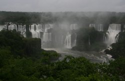 View of Iguassu Falls from the Brazilian side