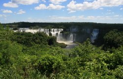 View of Iguassu Falls from the Brazilian side