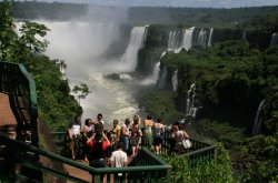 View of Iguassu Falls from the Brazilian side
