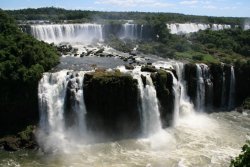 View of Iguassu Falls from the Brazilian side