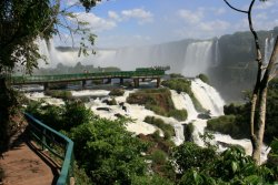 Devil's Throat overlook on the Brazilian side of Iguassu Falls