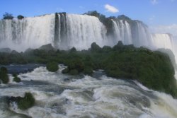 Devil's Throat overlook on the Brazilian side of Iguassu Falls