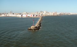 Sail away from Montevideo, Uruguay