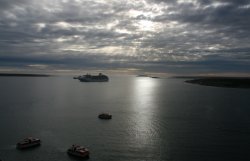 Stanley harbour in the Falkland Islands