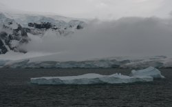 Icebergs in the Neumayer Channel of Antarctica