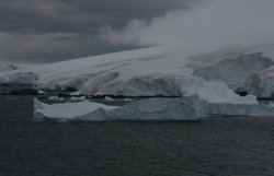 Icebergs in the Neumayer Channel of Antarctica