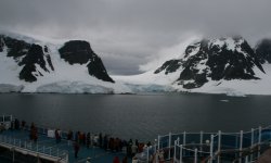 Glaciers in the Neumayer Channel of Antarctica