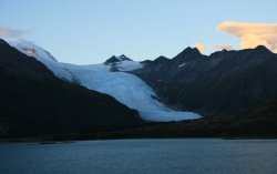 Glaciers along the Beagle Channel in southern Chile