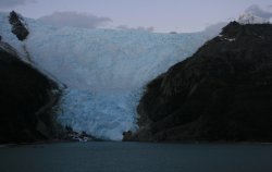 Glaciers along the Beagle Channel in southern Chile