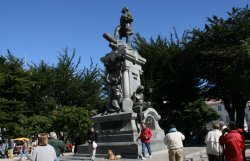 Main square in Punta Arenas, Chile