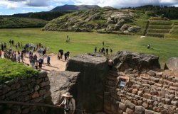 Sacsayhuamn is an Inca walled complex