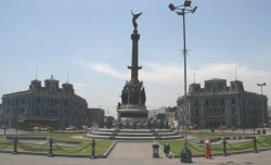 A square in Lima, Peru