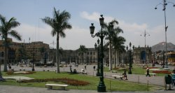 The Plaza Mayor in Lima, Peru