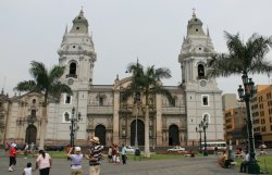 Lima, Peru Cathedral on Plaza Mayor