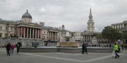 Trafalgar Square in London, England