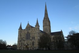 Salisbury Cathedral in Salisbury, England