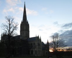Salisbury Cathedral in Salisbury, England