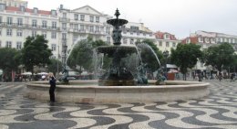 Rossio Square in Lisbon, Portugal