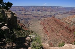 View from the Rim Walk on the South Rim of the Grand Canyon