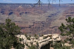 View from the Rim Walk on the South Rim of the Grand Canyon