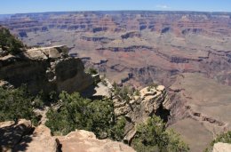 View from the Rim Walk on the South Rim of the Grand Canyon