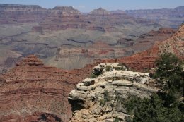 View from the Rim Walk on the South Rim of the Grand Canyon