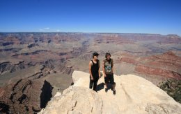 View from the Rim Walk on the South Rim of the Grand Canyon
