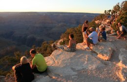 Sunset from Yavapai Point on the South Rim of the Grand Canyon